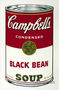 Haricot noir Andy Warhol Peinture à l'huile